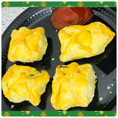 A picture of Air-fryer baked egg puffs.