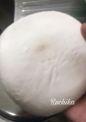 A picture of Making of paneer at home.