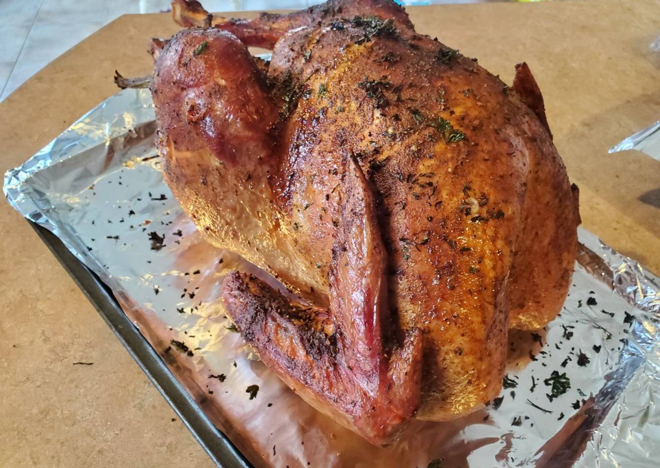 Smoking turkey