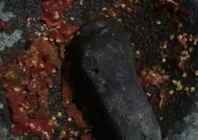 Sambal ayam geprek