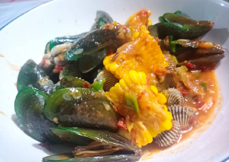 step by step  Kerang dara ijo saus padang yang Menggugah Selera