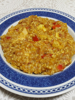 Una foto de 🇪🇸"Paella española" sin paellera de trigo sarraceno baja en grasa, sin gluten y vegana 🥘