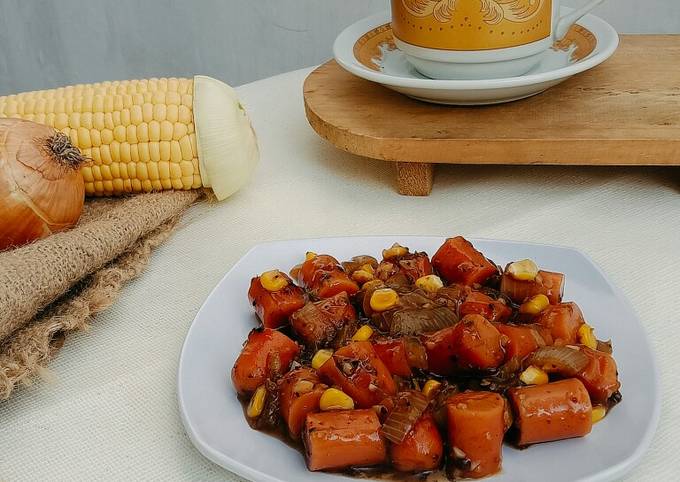 Sosis Ayam Saus Lada Hitam