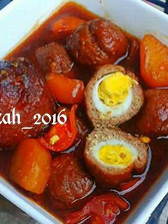 Foto resep Semur Bola Daging Telur Puyuh