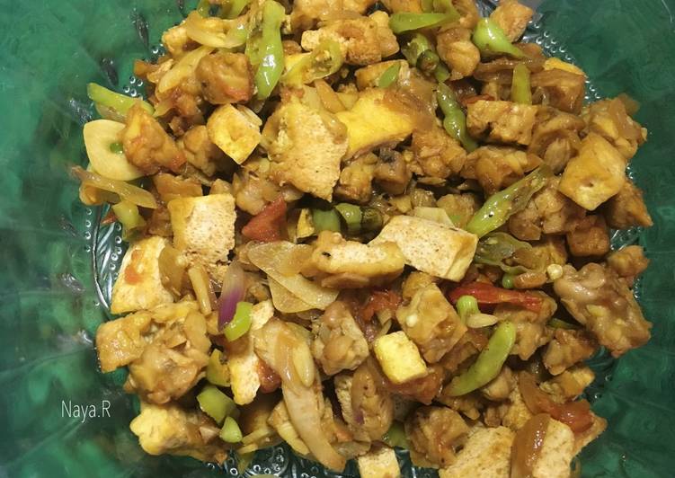 11.Oseng tempe tahu suir ayam