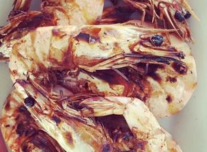 Hình của món Tôm biển nướng bếp than ướp gia vị!.