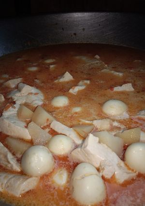 Foto resep Lodeh tahu putih kentang telur puyuh ☺