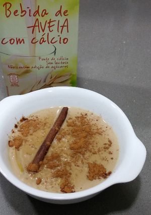 Una foto de Arroz con leche vegano
