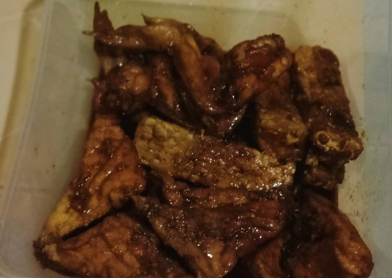 Baceman alakadar (tahu,tempe, sayap ayam)