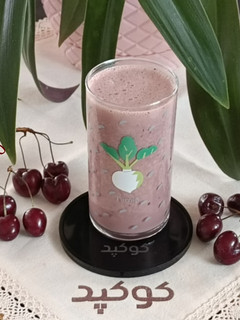 عکسی از دستور میلک شیک گیلاس و قهوه