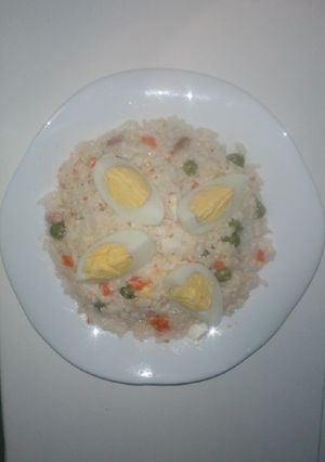 صورة لوصفة سلطة الأرز