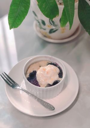 Hình của món Blueberry cup muffin.