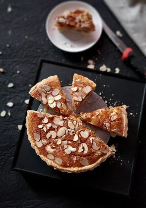 A picture of Bakewell Coconut & Caramel Pie.
