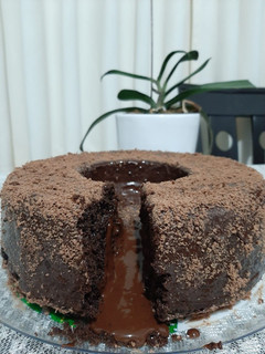 Una foto de Torta volcán de chocolate 🍫