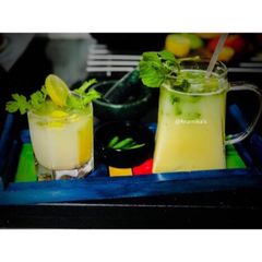 A picture of Sattu Sherbet : 2 Different Types.
