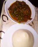 Semo and vegetables soup