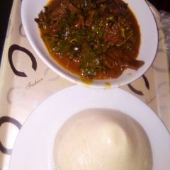 A picture of Semo and vegetables soup.