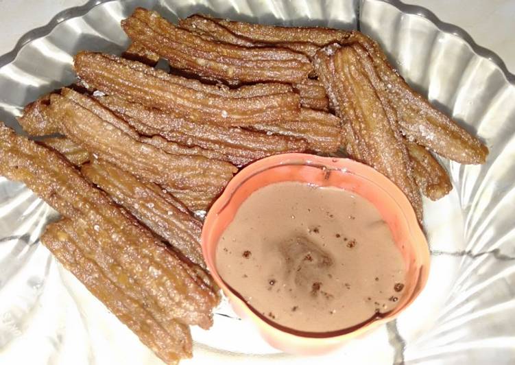Resep masakan Churros chocolatos nd saos chocolatos | Resep Membuat Churros chocolatos nd saos chocolatos Yang Sedap