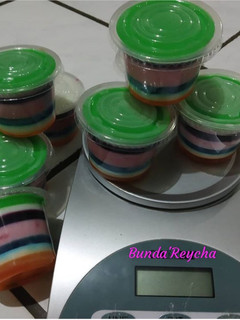 Foto resep 🍮 Puding Rainbow