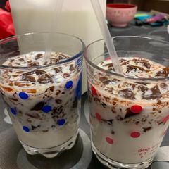 A picture of Coffee Jelly Milk Drink.