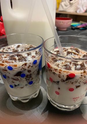 A picture of Coffee Jelly Milk Drink.
