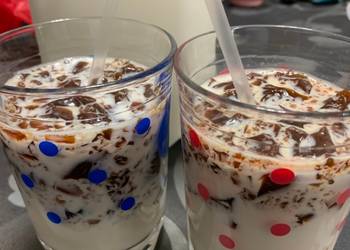 Fresh, Serving Recipe Coffee Jelly Milk Drink Delicious Steady