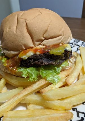 Foto de Hambúrguer de feijão preto