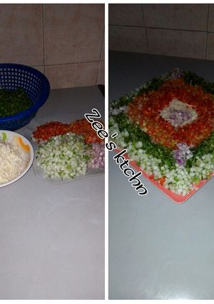 A picture of Vegetables salad.