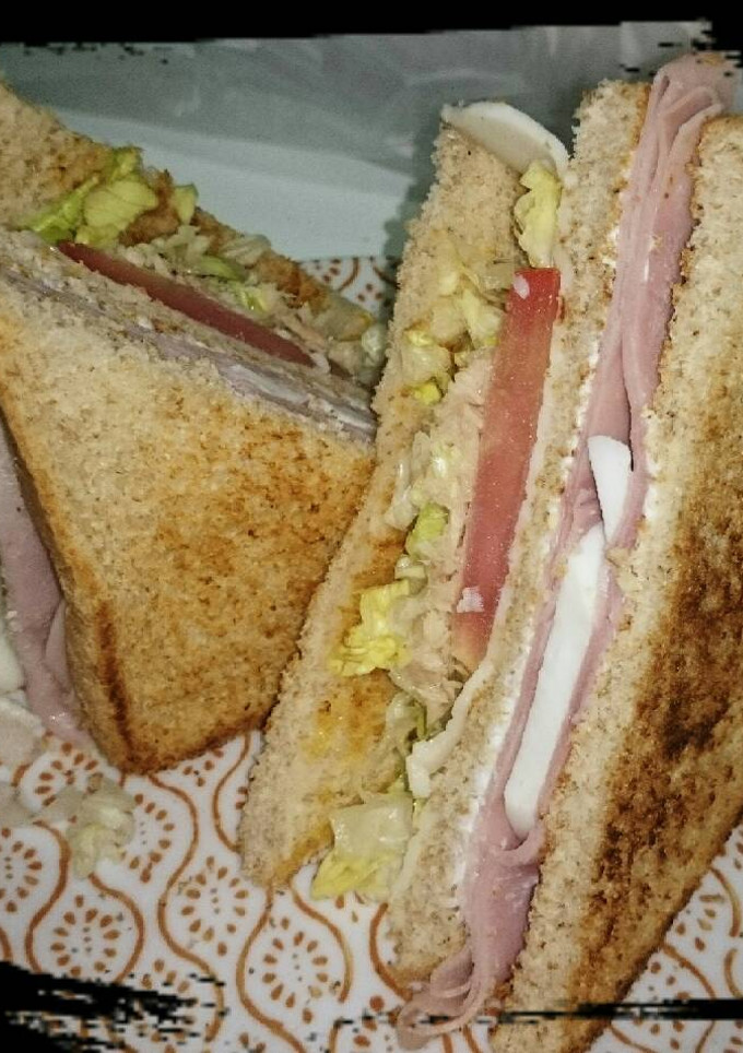 Una foto de Sándwich vegetal 