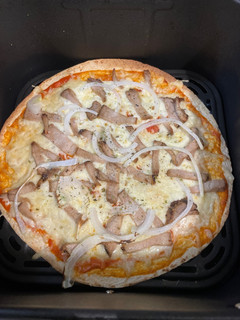 Una foto de Pizza de tortita de avena en Airfryer
