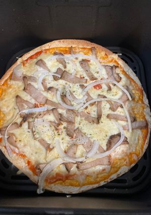 Foto principal de Pizza de tortita de avena en Airfryer