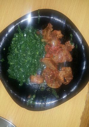A picture of Fried skuma with beef.