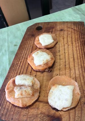 Una foto de Hamburguesas de zapallo y queso