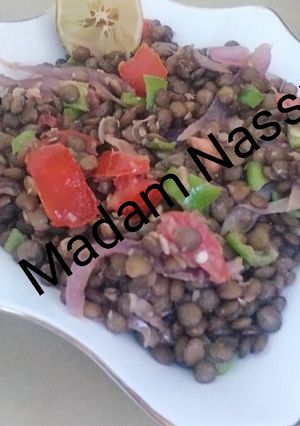 صورة لوصفة سلطة العدس