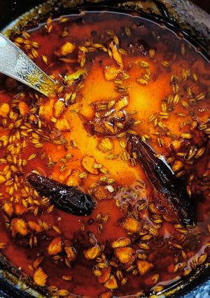 A picture of Dahi Tadka.