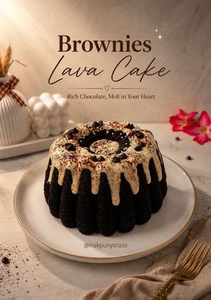 Foto resep Brownies Lava Cake