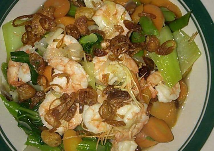 Resep Tumis Capcay Udang Lezat