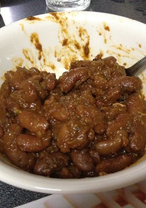 A picture of Punjabi Rajma (Red Kidney Beans).