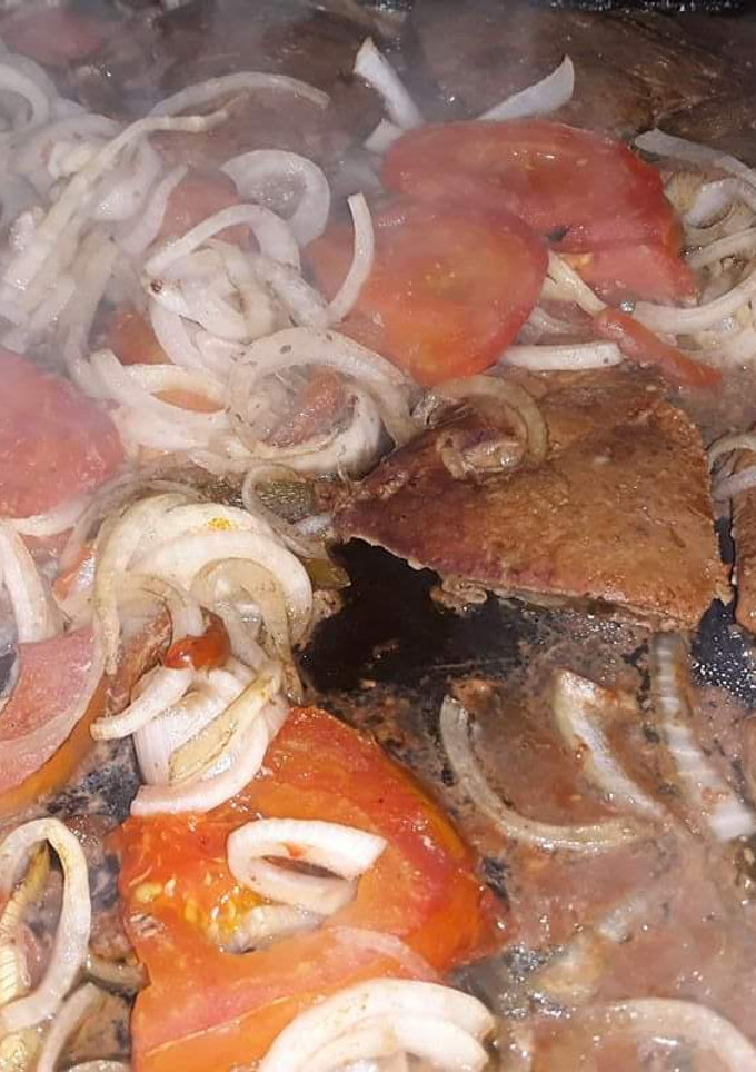 Una foto de Hígado Encebollado