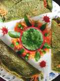 Green stuffed chilla