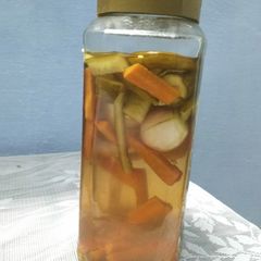 Vinegar vegetables pickle A picture of Vinegar vegetables pickle.