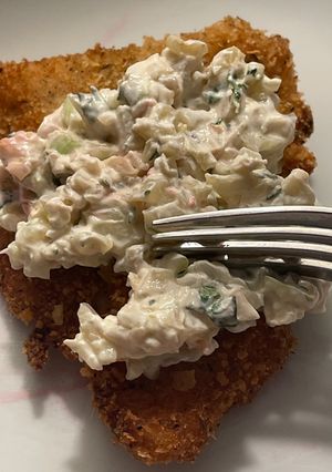 Una foto de Tilapia dorada con anís y menta 🐟