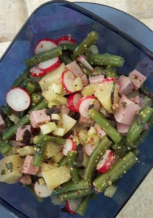 A picture of Grandma's potato salad.