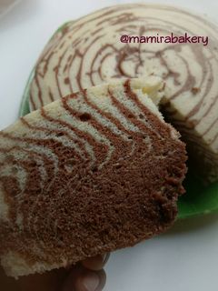 Foto resep Bolu zebra putih telur