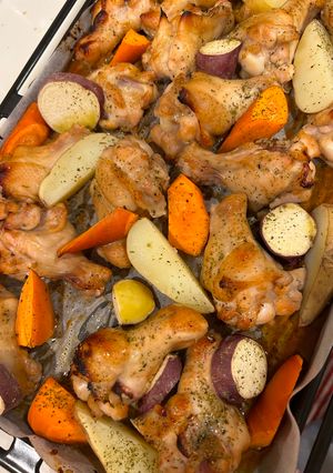 A picture of Oven-Baked Chicken.