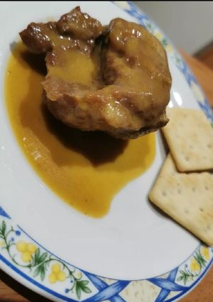 Una foto de Carrilleras de cerdo al PX gluten free