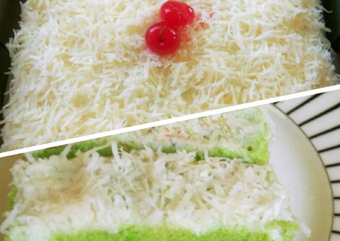 Resep Bolu Pandan Kukus Lapis Selai Coklat Toping Keju Oleh Ma2 Khansa An Cookpad 