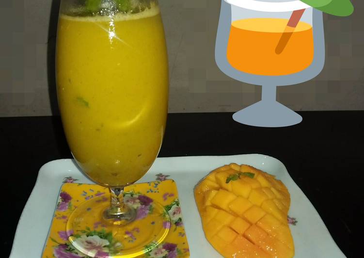 Recipe of Any-night-of-the-week Mango Mojito💛🍹