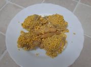Una foto de harina de avena integral