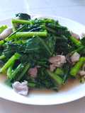 ผัดคะน้าหมู